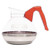 64 oz. Easy Pour Decanter, Orange Handle [SKU: BUN6101]