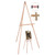 Oak Display Tripod Easel, 60" High, Wood/Brass [SKU: BVCFLX06203MV]