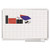 Grid Planning Board w/ Accessories, 1 x 2 Grid, 36 x 24, White/Silver [SKU: BVCMA0392830A]