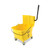 Pro-Pac Side-Squeeze Wringer/Bucket Combo, 8.75 gal, Yellow/Silver [SKU: BWK2635COMBOYEL]