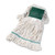 Super Loop Wet Mop Head, Cotton/Synthetic Fiber, 5" Headband, Medium Size, White [SKU: BWK502WHEA]