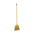 Corn Fiber Angled-Head Lobby Brooms, 55" Handle, Yellow, 12/Carton [SKU: BWKBRMAXIL]