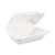Bagasse Food Containers, Hinged-Lid, 1-Compartment 9 x 6 x 3.19, White, Sugarcane, 125/Sleeve, 2 Sleeves/Carton [SKU: BWKHINGEWFHG1C9]