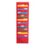 Storage Pocket Chart, 10 Pockets, Hanger Grommets, 14 x 47, Red [SKU: CDPCD5653]