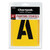 Professional Lettering Stencils, Painting Stencil Set, A-Z Set/0-9, 4", Manila, 35/Set [SKU: CHA01565]