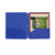 Two-Pocket Heavyweight Poly Portfolio Folder, 3-Hole Punch, 11 x 8.5, Blue, 25/Box [SKU: CLI32935]