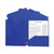 Two-Pocket Heavyweight Poly Portfolio Folder, 3-Hole Punch, 11 x 8.5, Blue, 25/Box [SKU: CLI33935BX]