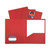 Two-Pocket Heavyweight Poly Portfolio Folder, 11 x 8.5, Red, 25/Box [SKU: CLI33954BX]