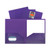 Two-Pocket Heavyweight Poly Portfolio Folder, 11 x 8.5, Purple, 25/Box [SKU: CLI33959BX]