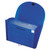 Expanding Files, 1.63" Expansion, 13 Sections, Cord/Hook Closure, 1/6-Cut Tabs, Letter Size, Blue [SKU: CLI48315]