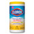 Disinfecting Wipes, 7 x 7.75, Crisp Lemon, 75/Canister, 6 Canisters/Carton [SKU: CLO01628]