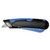 Easycut Cutter Knife w/Self-Retracting Safety-Tipped Blade, 6" Plastic Handle, Black/Blue [SKU: COS091508]