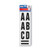 Letters, Numbers and Symbols, Self Adhesive, Black, 3"h, 64 Characters [SKU: COS098132]