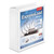 ExpressLoad ClearVue Locking D-Ring Binder, 3 Rings, 3" Capacity, 11 x 8.5, White [SKU: CRD49130]
