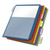 Poly 2-Pocket Index Dividers, 5-Tab, 11 x 8.5, Assorted, 4 Sets [SKU: CRD84003]