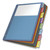 Poly 1-Pocket Index Dividers, 8-Tab, 11 x 8.5, Assorted, 4 Sets [SKU: CRD84017]