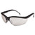Klondike Safety Glasses, Black Matte Frame, Clear Mirror Lens [SKU: CRWKD119]