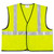 Class 2 Safety Vest, Polyester, Large Fluorescent Lime with Silver Stripe [SKU: CRWVCL2SLL]