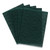 Heavy Duty Scouring Pads, Green, 12/Pack [SKU: CWZ24418470]
