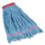 Looped-End Wet Mop Head, Cotton/Rayon/Polyester Blend, Large, 5" Headband, Blue [SKU: CWZ24420787]