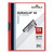 DuraClip Report Cover, Clip Fastener, 8.5 x 11 , Clear/Red, 25/Box [SKU: DBL220303]
