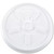 Vented Plastic Hot Cup Lids, 10 oz Cups, White, 1,000/Carton [SKU: DCC10JL]