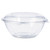 Tamper-Resistant, Tamper-Evident Bowls with Dome Lid, 24 oz, 7" Diameter x 3.1"h, Clear, Plastic, 150/Carton [SKU: DCCCTR24BD]