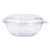 Tamper-Resistant, Tamper-Evident Bowls with Dome Lid, 8 oz, 5.5" Diameter x 2.1"h, Clear, Plastic, 240/Carton [SKU: DCCCTR8BD]
