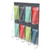Stand-Tall 8-Bin Wall-Mount Literature Rack, Leaflet, 18.25w x 3.38d x 23.75h, Clear/Black [SKU: DEF56201]