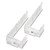 Partition Brackets, For Wall Files and File Pockets/1.5" to 2.5" Thick Partition Walls, Clear [SKU: DEFOPBKT01]