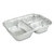 3-Compartment Oblong Aluminum Foil Container, 23 oz, 6.56 x 8.69 x 1.81, Silver, 500/Carton [SKU: DPK2103050X]