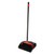 Maxi-Plus Lobby Dust Pan with Rear Wheels, 13 x 35, 30" Handle, Plastic, Black, 6/Carton [SKU: DVOCB962082]