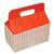 Take-Out Barn One-Piece Paperboard Food Box, Basket-Weave Plaid Theme, 9.5 x 5 x 5, Red/White, Paper, 125/Carton [SKU: DXEH1RP]