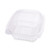 Clear Clamshell Hinged Food Containers, 6 x 6 x 3, Plastic, 80/Pack, 3 Packs/Carton [SKU: ECOEPLC6]