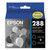T288120-D2 (288) DURABrite Ultra Ink, Black, 2/Pack [SKU: EPST288120D2]