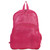Mesh Backpack, Fits Devices Up to 17", Polyester, 12 x 5 x 18, Clear/English Rose [SKU: EST113960BJENR]