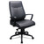 300 Leather High-Back Chair, Supports Up to 250 lb, 19.57" to 22.56" Seat Height, Black [SKU: EUTTP300]
