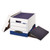 BINDERBOX Storage Boxes, Letter Files, 13.13" x 20.13" x 12.38", White/Blue, 12/Carton [SKU: FEL0073301]