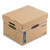 SmoothMove Maximum Strength Moving Boxes, Half Slotted Container (HSC), Small, 15" x 15" x 12", Brown/Blue, 8/Pack [SKU: FEL7710201]