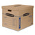 SmoothMove Classic Moving/Storage Boxes, Half Slotted Container (HSC), Large, 17" x 21" x 17", Brown/Blue, 5/Carton [SKU: FEL7718201]