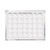Framed Calendar Dry Erase Board, 24 x 18, White, Silver Aluminum Frame [SKU: FLP17302]