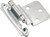 Amerock 1887611 Hinge, 3/8 in Inset, Self-Closing Close, Satin Nickel [SKU: ORG7133762]