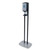 CS6 Hand Sanitizer Floor Stand with Dispenser, 1,200 mL, 13.5 x 5 x 28.5, Graphite/Silver [SKU: GOJ7416DS]