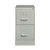 Vertical Letter File Cabinet, 2 Letter-Size File Drawers, Light Gray, 15 x 22 x 28.37 [SKU: HID22732]