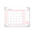 Recycled Monthly Desk Pad Calendar, Breast Cancer Awareness Artwork, 22 x 17, Black Binding/Corners,12-Month (Jan-Dec): 2023 [SKU: HOD1467]