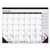 Recycled Desk Pad Calendar, Wild Flowers Artwork, 18.5 x 13, White Sheets, Black Binding/Corners,12-Month (Jan-Dec): 2023 [SKU: HOD1976]
