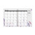 Recycled WildFlower Weekly/Monthly Planner, Wild Flower Artwork, 11 x 8.5, Gray/White/Purple Cover, 12-Month (Jan-Dec): 2023 [SKU: HOD28774]
