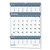 Bar Harbor Recycled Wirebound 3-Months-per-Page Wall Calendar, 15.5 x 22, White/Blue/Gray Sheets, 14-Month(Dec-Jan):2022-2024 [SKU: HOD343]