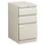 Brigade Mobile Pedestal with Pencil Tray Insert, Left/Right, 3-Drawers: Box/Box/File, Letter, Light Gray, 15" x 19.88" x 28 [SKU: HON33720RQ]