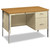 34000 Series Right Pedestal Desk, 45.25" x 24" x 29.5", Harvest/Putty [SKU: HON34002RCL]